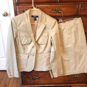 Never worn body by Victoria secrets kaki safari jacket with skirt size 8